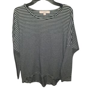 Ann Taylor Loft Striped Shirt Small